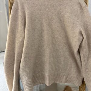 MAISON KITSUNE Neutral Cream Crewneck Sweater